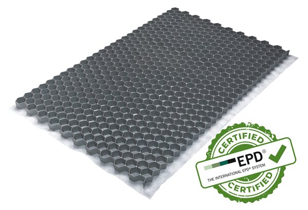 BERA Gravel Fix PRO štěrková rohož, šedá – paleta 80 ks / 71 m²
