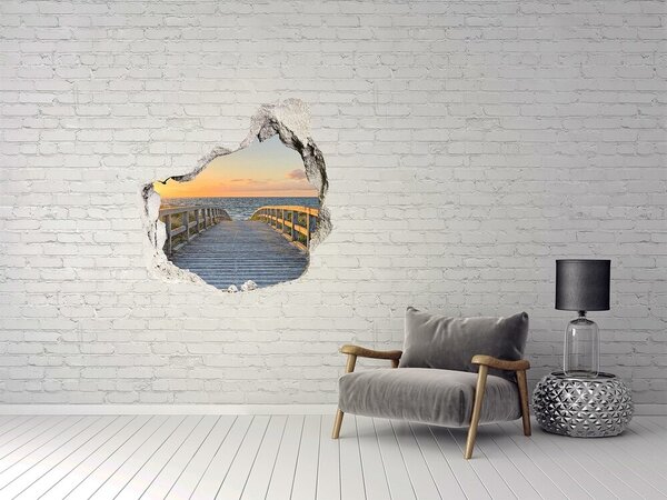 Fototapeta díra na zeď 3D Stezka na pláž nd-p-95407371