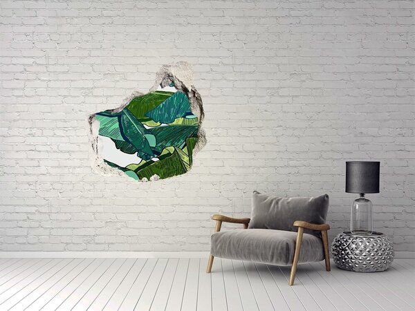 Fototapeta díra na zeď 3D Listí banánovníku nd-p-96230691