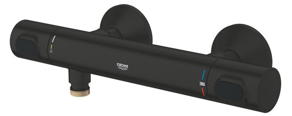 Grohe Precision Flow sprchová baterie nastěnná s termostatem černá 348402430