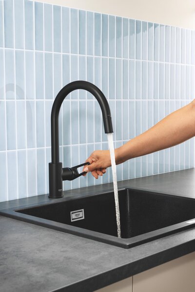 Grohe Start Edge kuchyňská baterie stojící černá 305562430