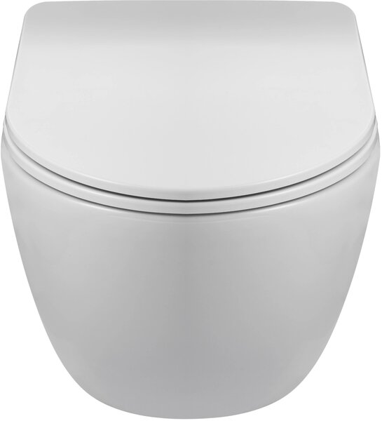 Balneo Luna wc mísa se sedátkem s pomalým sklápěním závěsná bez splachovacího kruhu bílá G0101010101-2
