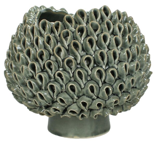 Animadecor Váza Earthenware šedá 21 cm