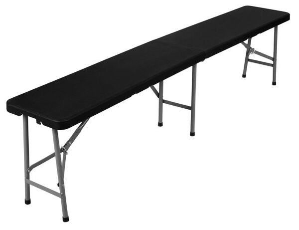 Zahradní lavice 180 cm černá
