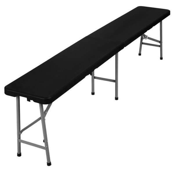 Zahradní lavice 180 cm černá