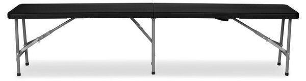 Zahradní lavice 180 cm černá