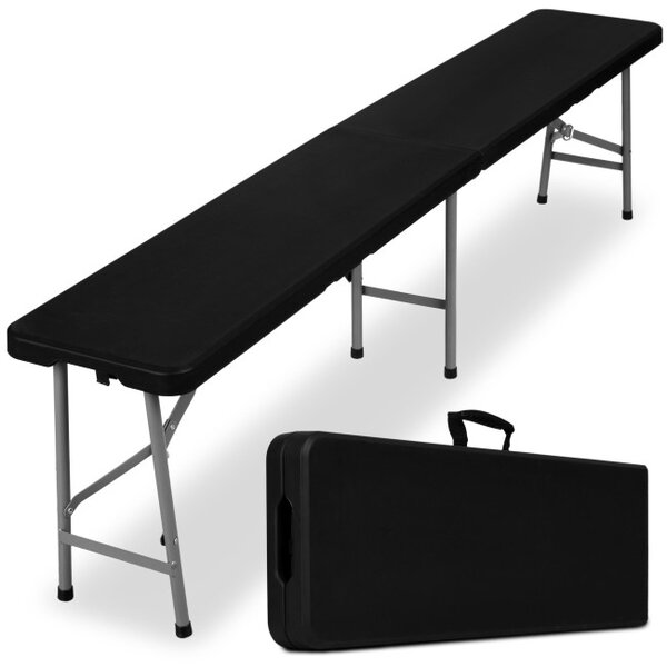 Zahradní lavice 180 cm černá