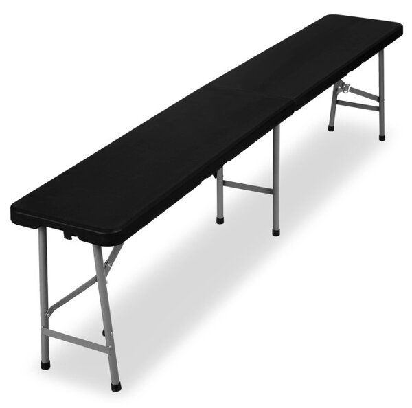Zahradní lavice 180 cm černá