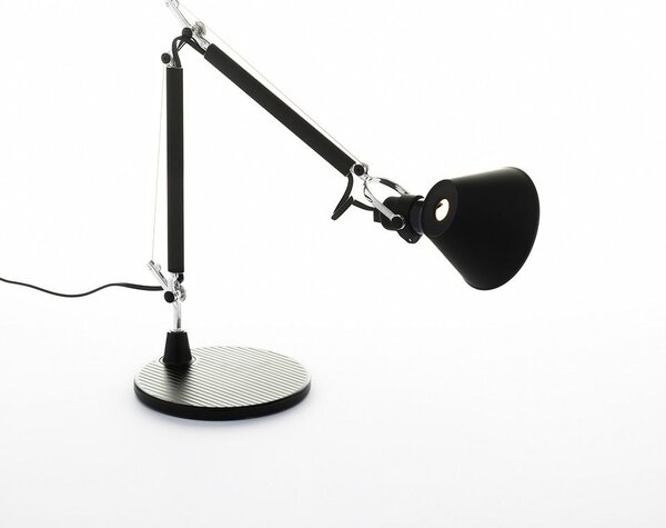 Artemide A011830 Tolomeo Micro tavolo, matně černá stolní lampa, 1x6W LED E14, 45+37 cm