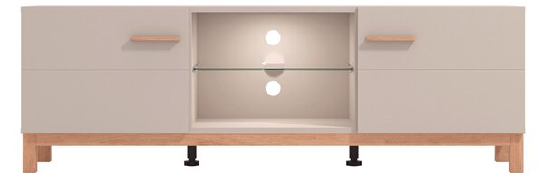 KOMODA POD TELEVIZI, kašmírová, dub artisan, 154/50,5/41,5 cm Hom`in - TV stolky & komody pod TV