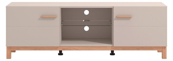 KOMODA POD TELEVIZI, kašmírová, dub artisan, 154/50,5/41,5 cm Hom`in - TV stolky & komody pod TV