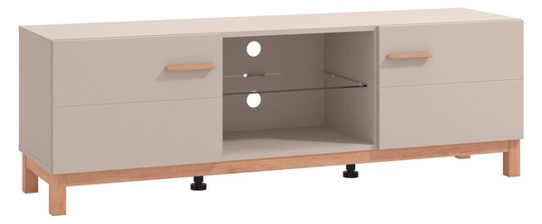 KOMODA POD TELEVIZI, kašmírová, dub artisan, 154/50,5/41,5 cm Hom`in - TV stolky & komody pod TV