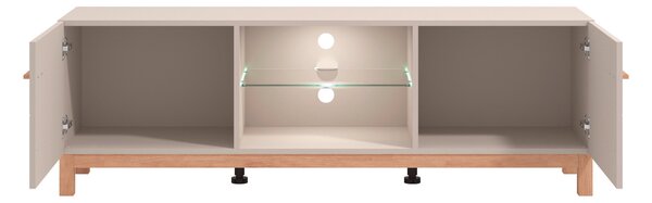 KOMODA POD TELEVIZI, kašmírová, dub artisan, 154/50,5/41,5 cm Hom`in - TV stolky & komody pod TV