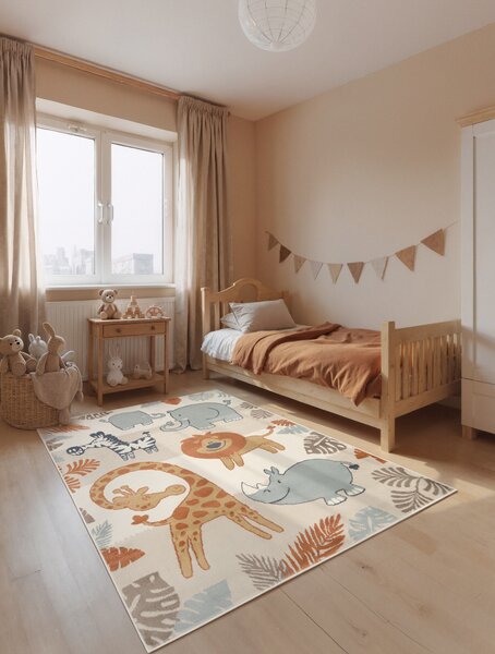 Dětský koberec Adventures 106409 Cream Multicolor 120x170 cm