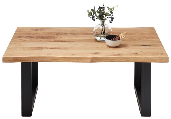 KONFERENČNÍ STOLEK, černá, barvy dubu, dřevo, kov, 110/70/45 cm Linea Natura - Konferenční stolky
