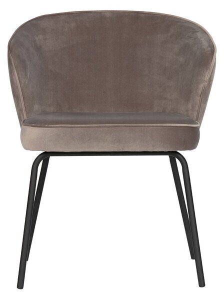 Fialová Sametová Židle Admit 77 × 60 × 59 cm BEPUREHOME