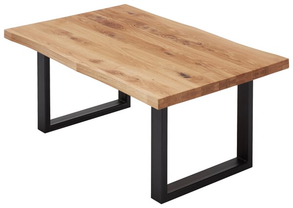 KONFERENČNÍ STOLEK, černá, barvy dubu, dřevo, kov, 110/70/45 cm Linea Natura - Konferenční stolky