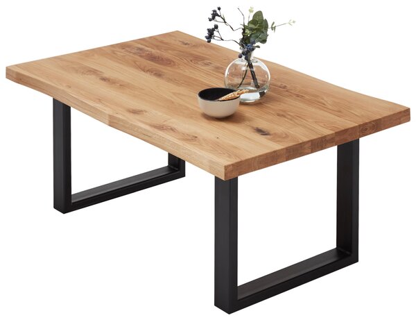 KONFERENČNÍ STOLEK, černá, barvy dubu, dřevo, kov, 110/70/45 cm Linea Natura - Konferenční stolky