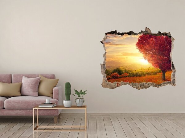 Fototapeta díra na zeď Strom pole srdce nd-k-104301472