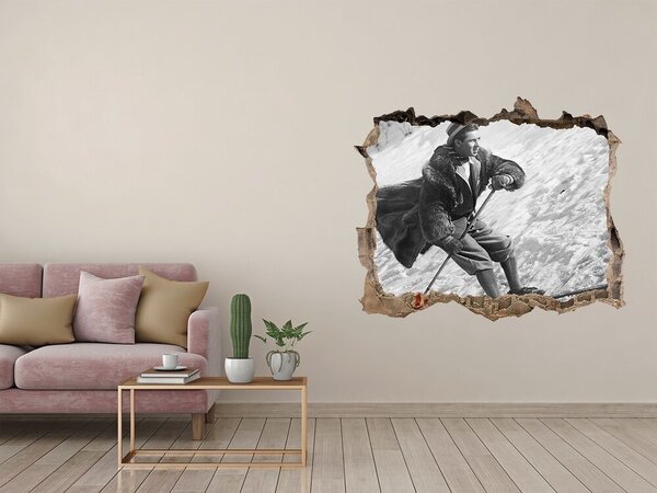 Fototapeta díra na zeď Lyžař nd-k-104441749