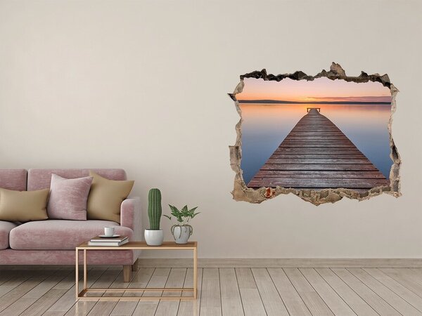 Fototapeta díra na zeď Dřevěné molo nd-k-104578164