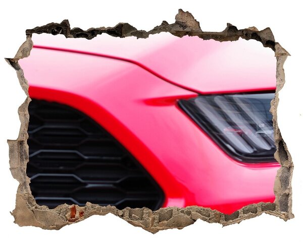 Foto fotografie díra na zeď Červený Mustang nd-k-104676754