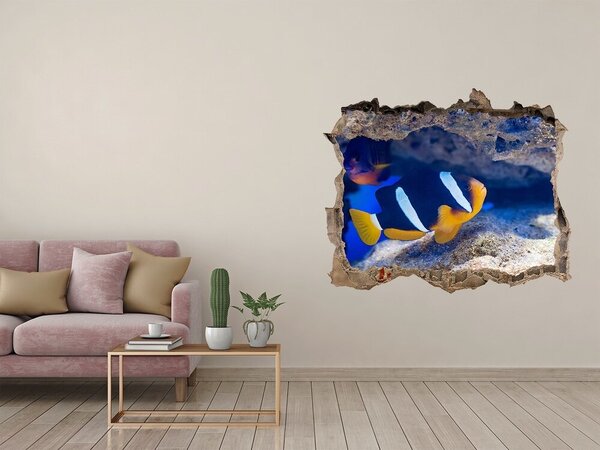 Díra 3D fototapeta nálepka Tropická ryba nd-k-105173265