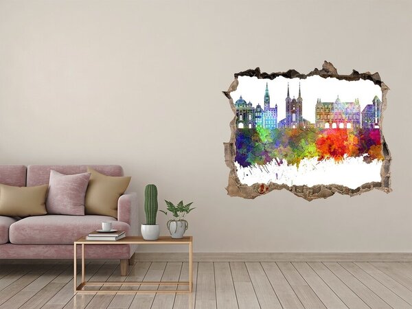 Fototapeta díra na zeď Barevný Gdaňsk nd-k-105099477