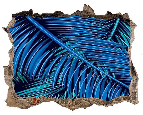 Nálepka 3D díra samolepící Listí palmy nd-k-106410584