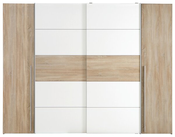 ŠATNÍ SKŘÍŇ, bílá, Sonoma dub, 270/210/61 cm Carryhome - Šatní skříně, Online Only