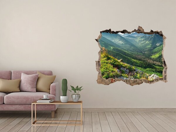 Díra 3D ve zdi nálepka Východ slunce Tatry nd-k-108007385