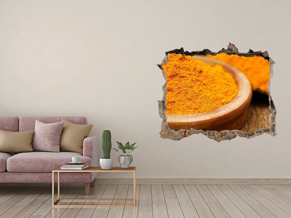 Nálepka 3D díra Koření kurkuma nd-k-109487544