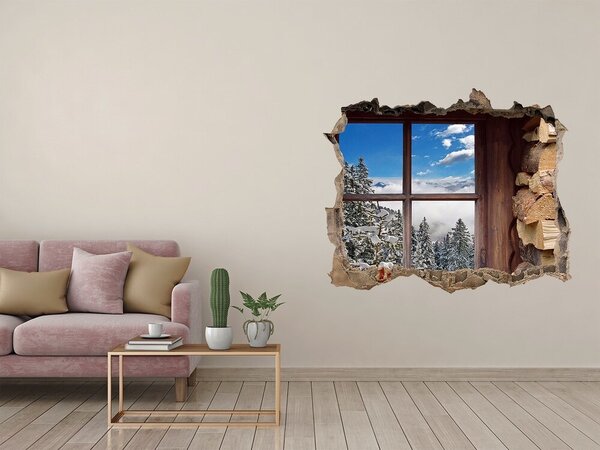 Fototapeta díra na zeď Zima za oknem nd-k-111665307