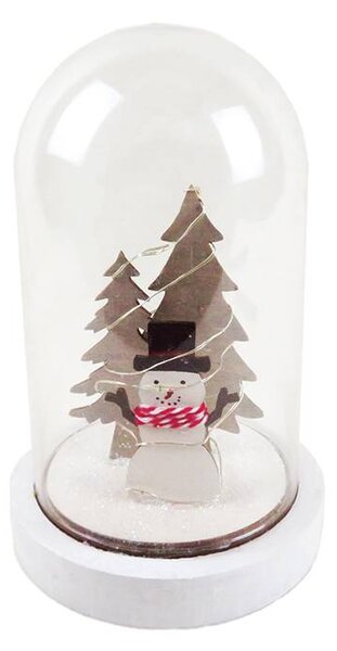 ACA DECOR LED Vánoční dekorace - Sněhulák, na baterie 2xAAA, teplá bílá