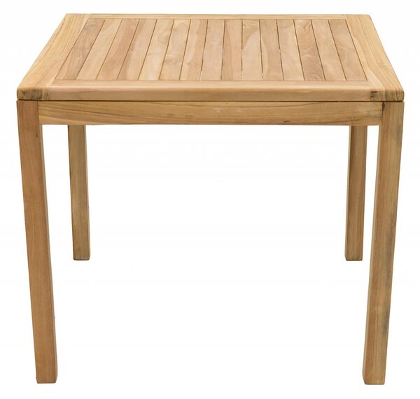 Zahradní stůl pevný FLORA 90x90 cm (teak)