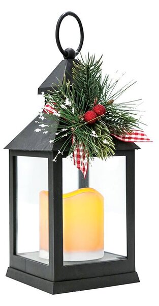 ACA DECOR Vánoční LED lucerna 24 cm, 3xAAA, IP20