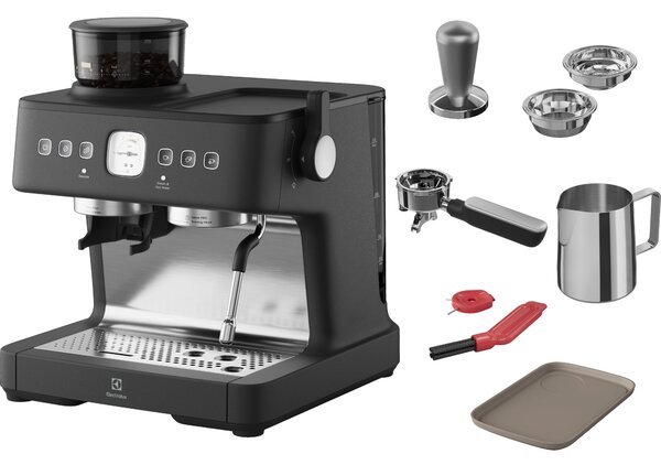 Electrolux Pákové espresso 800 s integrovaným mlýnkem E8EC1-8BP