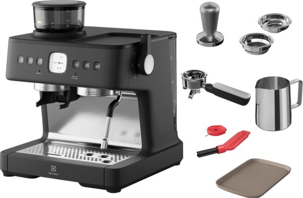 Electrolux Pákové espresso 800 s integrovaným mlýnkem E8EC1-8BP
