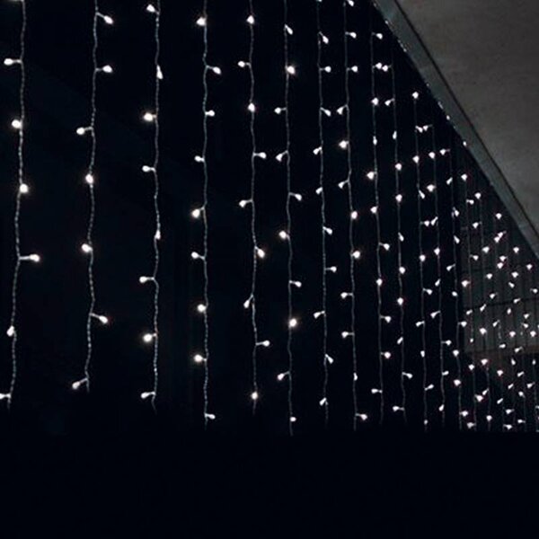 ACA DECOR LED vánoční světelný závěs, 2x1m, studená bílá, IP44, 240 LED