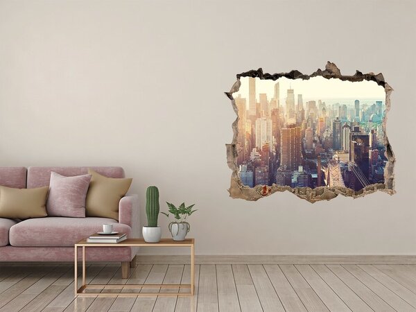 Fototapeta díra na zeď New York z ptačího pohledu nd-k-117684952