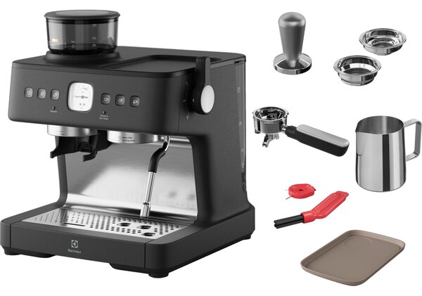 Electrolux Pákové espresso 800 s integrovaným mlýnkem E8EC1-8BP