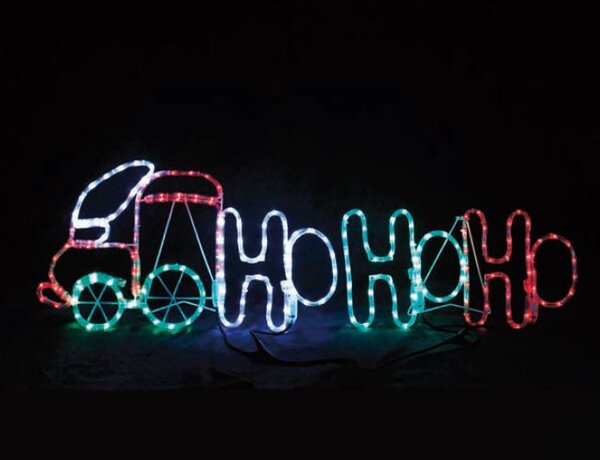 ACA DECOR LED Vánoční Vláček HOHOHO, 204 LED, IP44