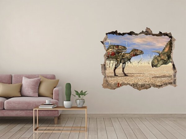 Díra 3D fototapeta nálepka Dinozaury nd-k-119267446