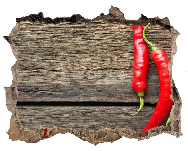 Nálepka 3D díra samolepící Chilli papričky nd-k-119501609