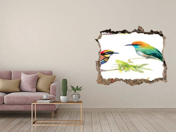 Díra 3D fototapeta na stěnu Egzotičtí ptáci nd-k-119482141