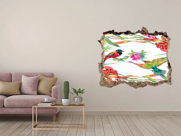 Díra 3D fototapeta nálepka Egzotičtí ptáci nd-k-119482221