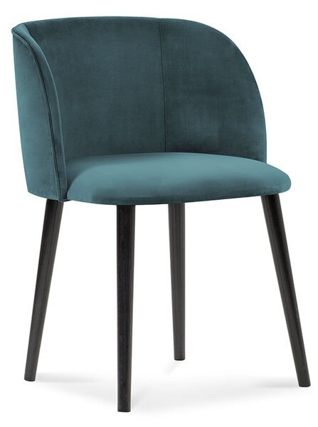 Modrá Sametová židle Aurora WINDSOR & CO