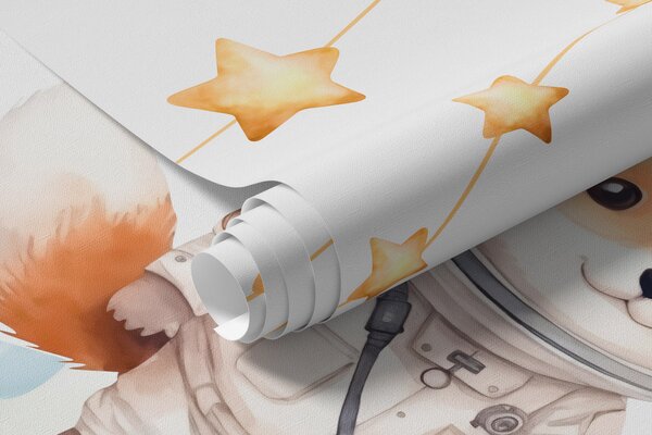 Fototapety Roztomilí zvířecí astronauti ve vesmíru, Fototapety space, w03779 : uwalls.cz