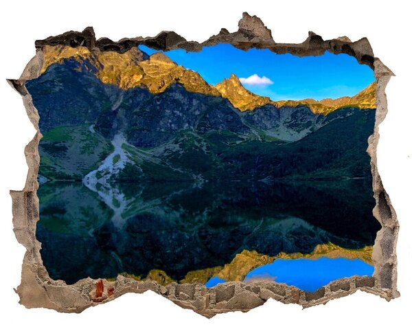 Díra 3D ve zdi nálepka Cihla Tatry nd-k-123055538
