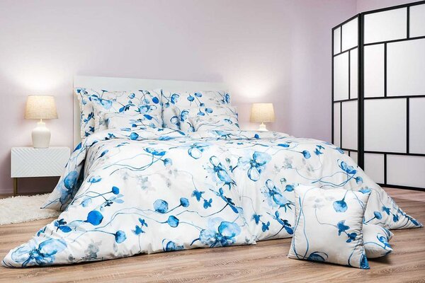 Povlečení bavlna Bloom elegance banán 140x200, 70x90 cm